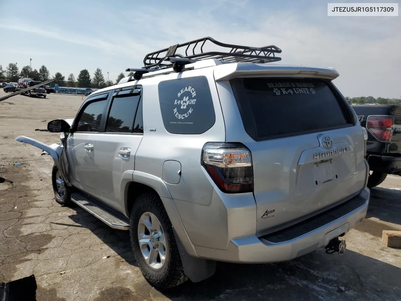 2016 Toyota 4Runner Sr5 VIN: JTEZU5JR1G5117309 Lot: 71999294