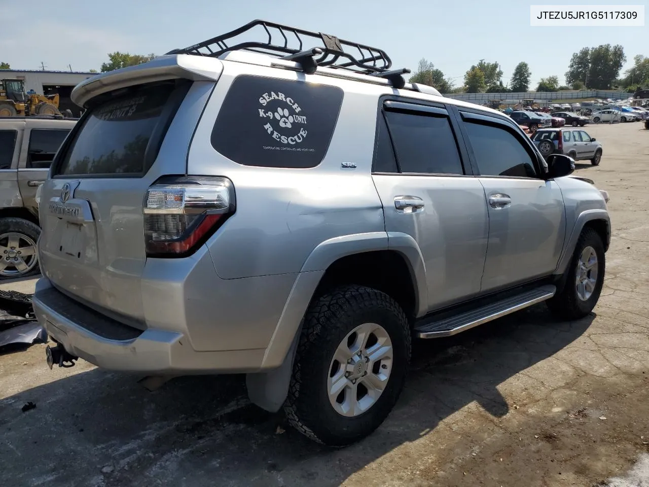 2016 Toyota 4Runner Sr5 VIN: JTEZU5JR1G5117309 Lot: 71999294