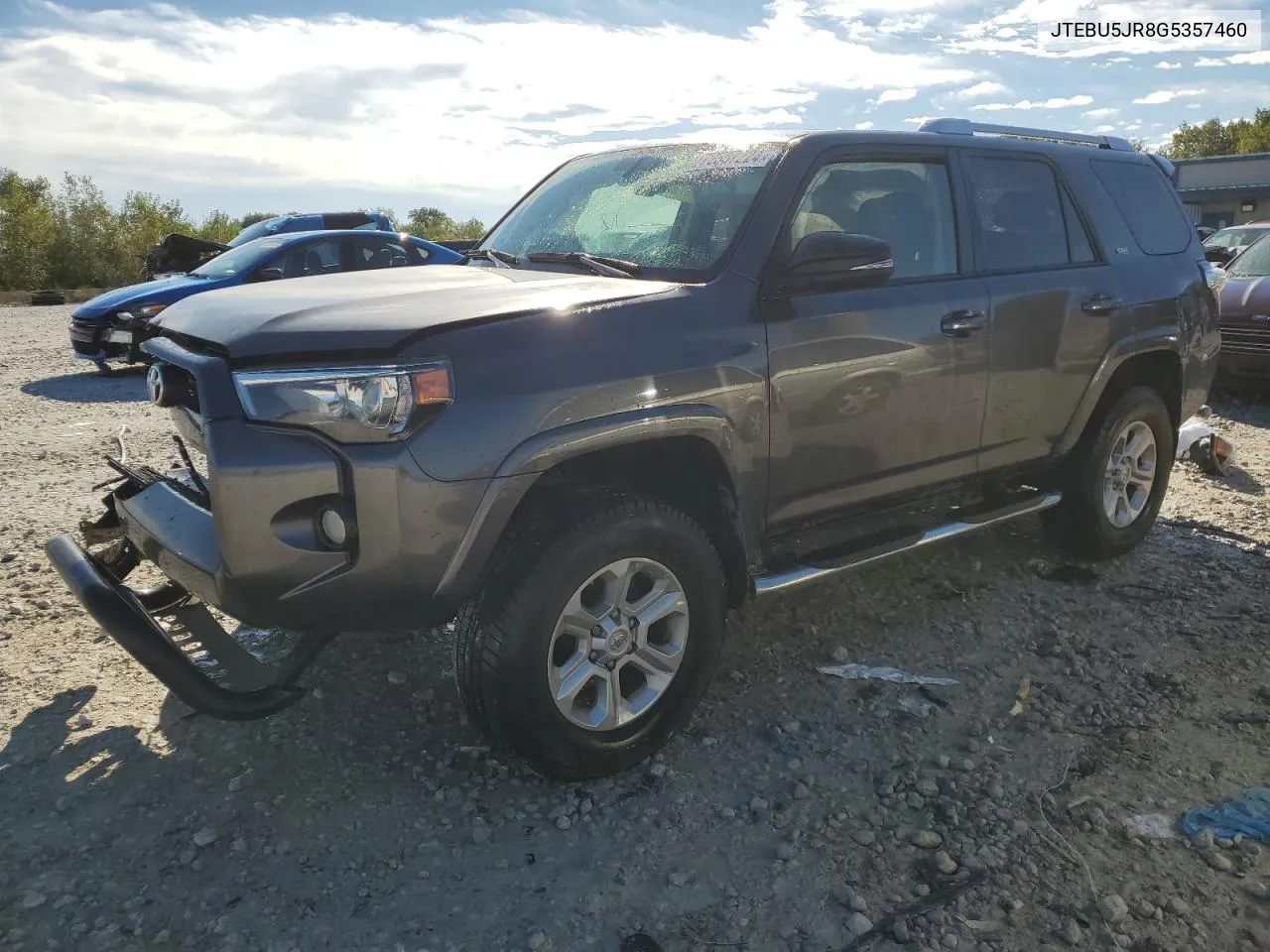 2016 Toyota 4Runner Sr5/Sr5 Premium VIN: JTEBU5JR8G5357460 Lot: 72357224