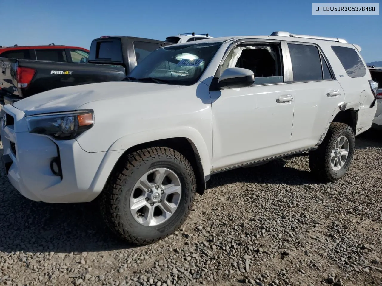 2016 Toyota 4Runner Sr5/Sr5 Premium VIN: JTEBU5JR3G5378488 Lot: 72374424