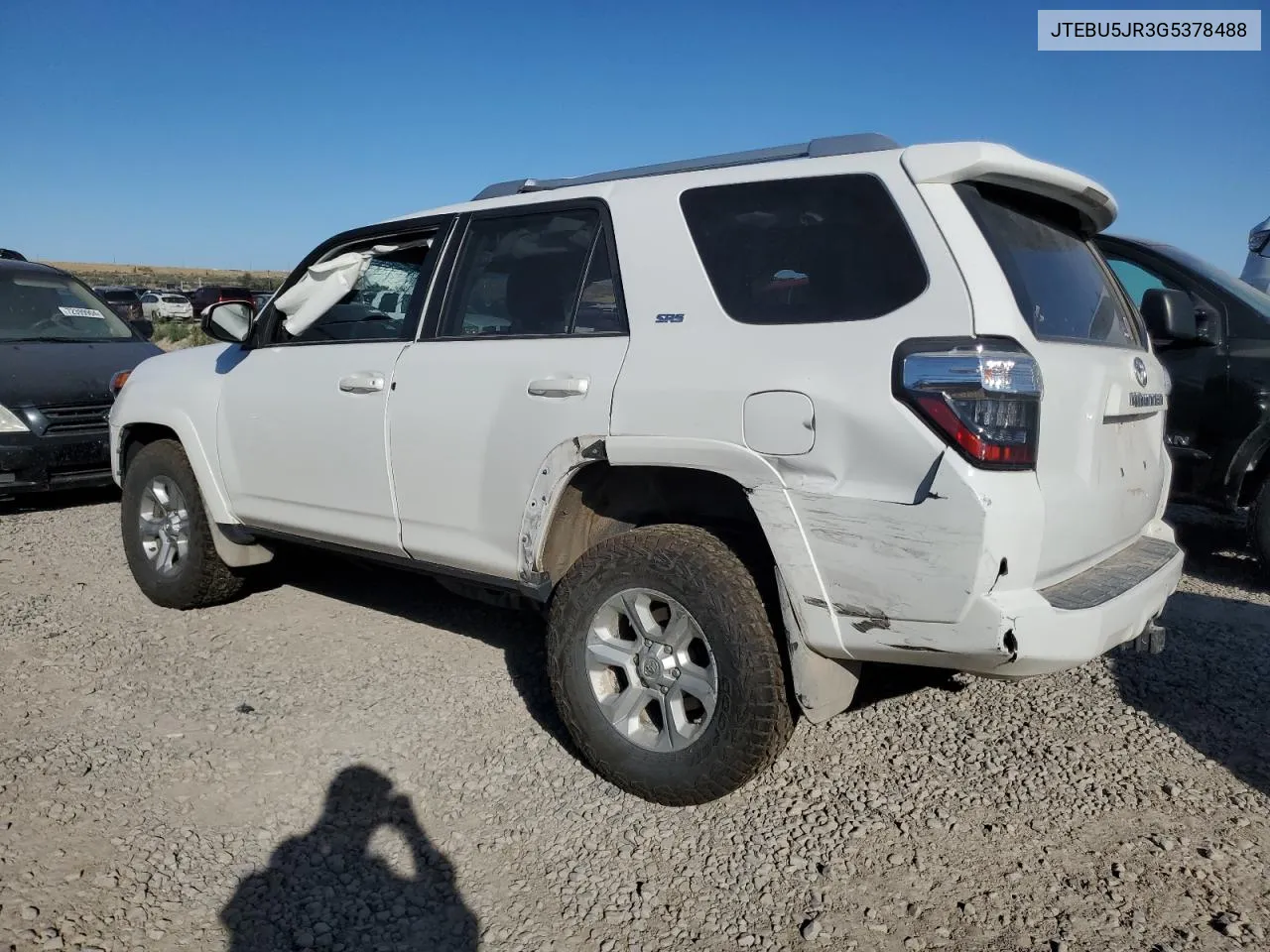 2016 Toyota 4Runner Sr5/Sr5 Premium VIN: JTEBU5JR3G5378488 Lot: 72374424