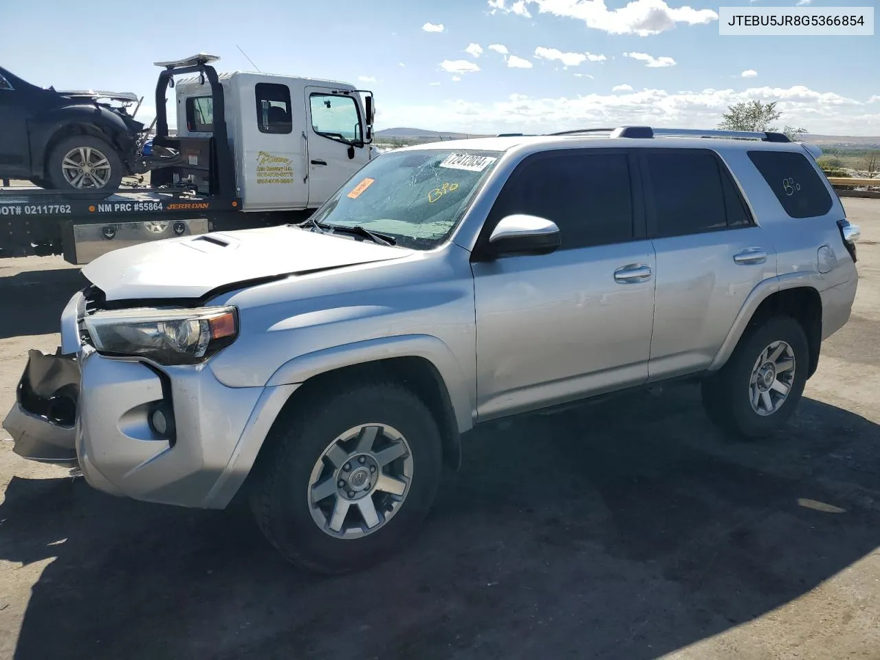 2016 Toyota 4Runner Sr5/Sr5 Premium VIN: JTEBU5JR8G5366854 Lot: 72412034