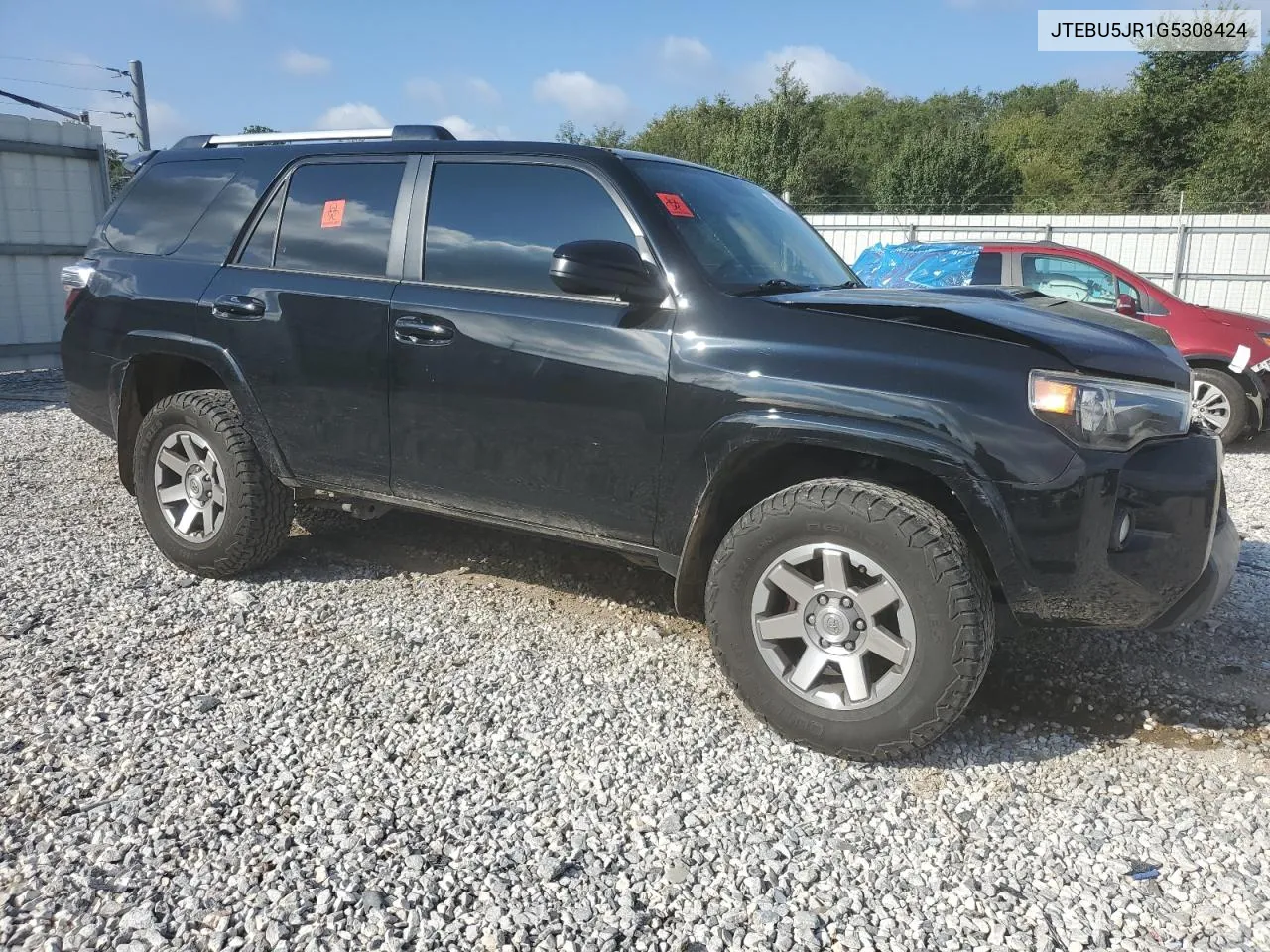 2016 Toyota 4Runner Sr5/Sr5 Premium VIN: JTEBU5JR1G5308424 Lot: 72511354