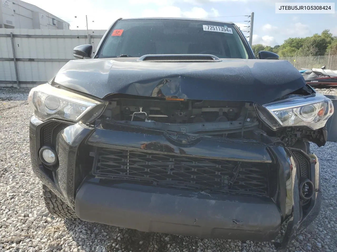 2016 Toyota 4Runner Sr5/Sr5 Premium VIN: JTEBU5JR1G5308424 Lot: 72511354