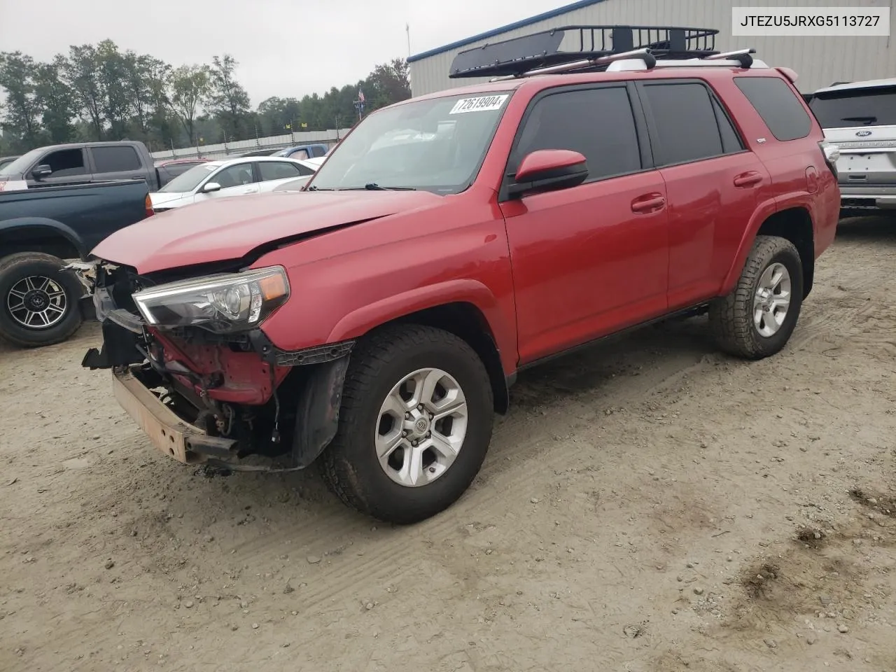 2016 Toyota 4Runner Sr5 VIN: JTEZU5JRXG5113727 Lot: 72619904