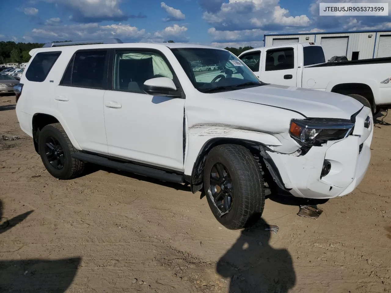 2016 Toyota 4Runner Sr5/Sr5 Premium VIN: JTEBU5JR9G5373599 Lot: 73136964