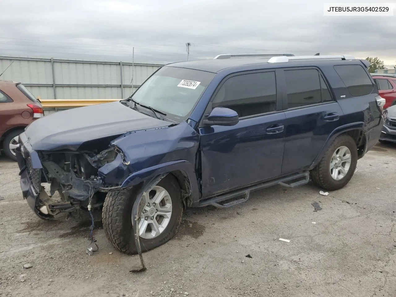 2016 Toyota 4Runner Sr5/Sr5 Premium VIN: JTEBU5JR3G5402529 Lot: 73392674