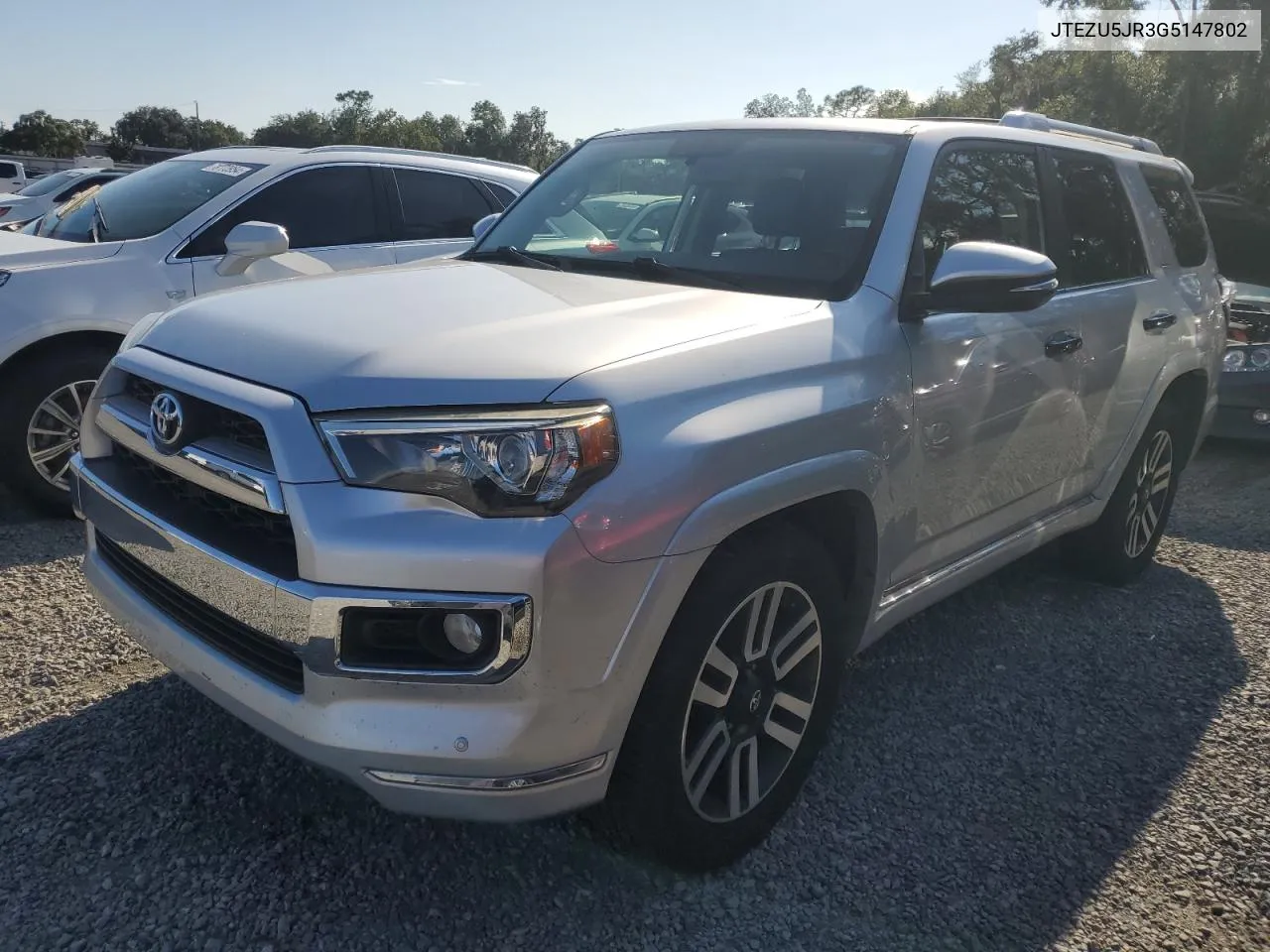 JTEZU5JR3G5147802 2016 Toyota 4Runner Sr5