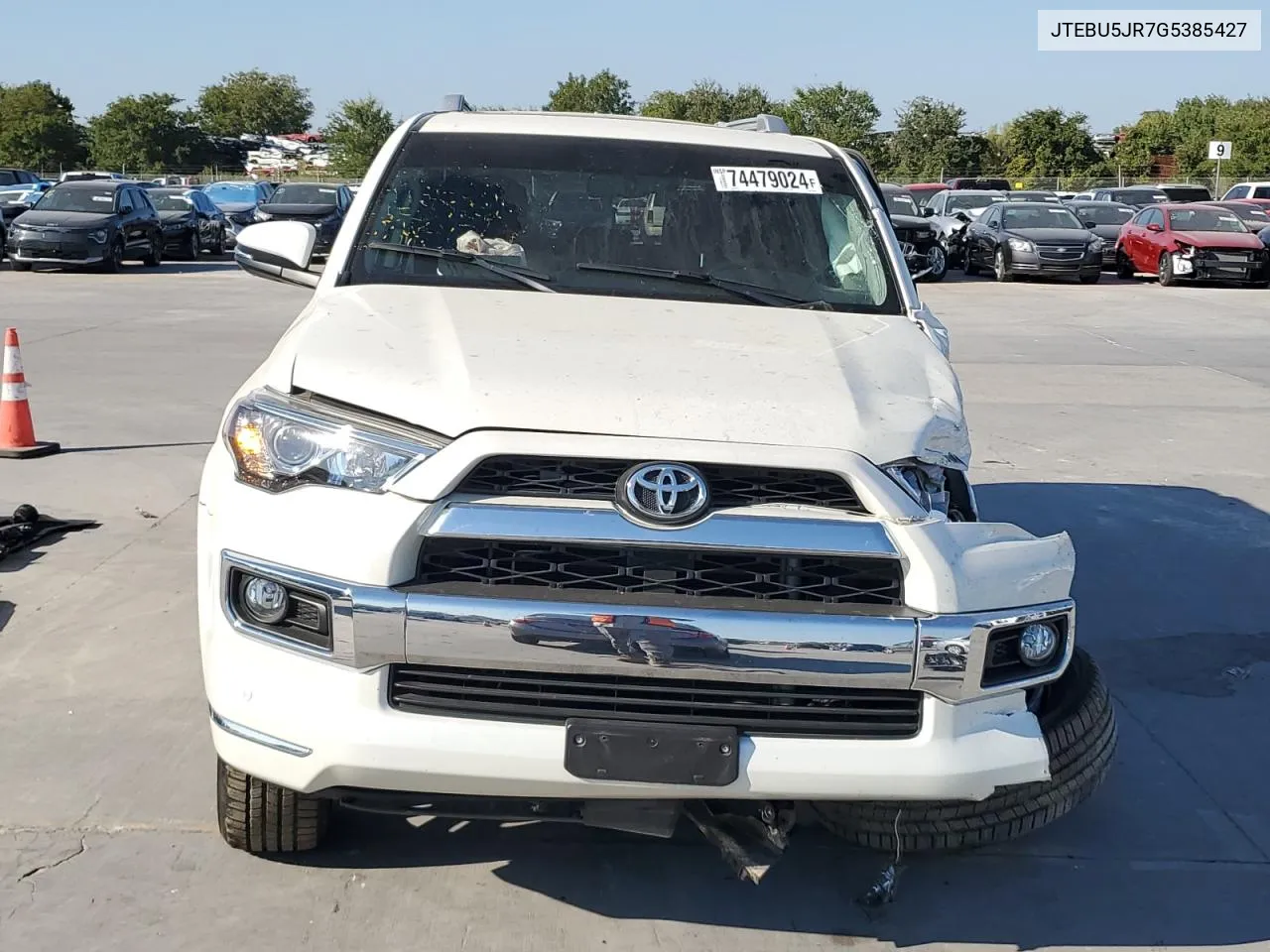 2016 Toyota 4Runner Sr5/Sr5 Premium VIN: JTEBU5JR7G5385427 Lot: 74479024