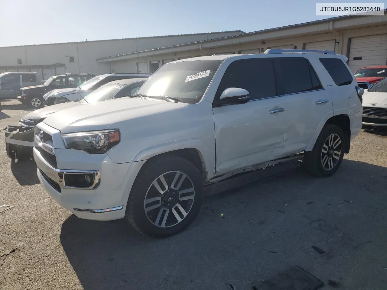 2016 Toyota 4Runner Sr5/Sr5 Premium VIN: JTEBU5JR1G5283640 Lot: 74785174