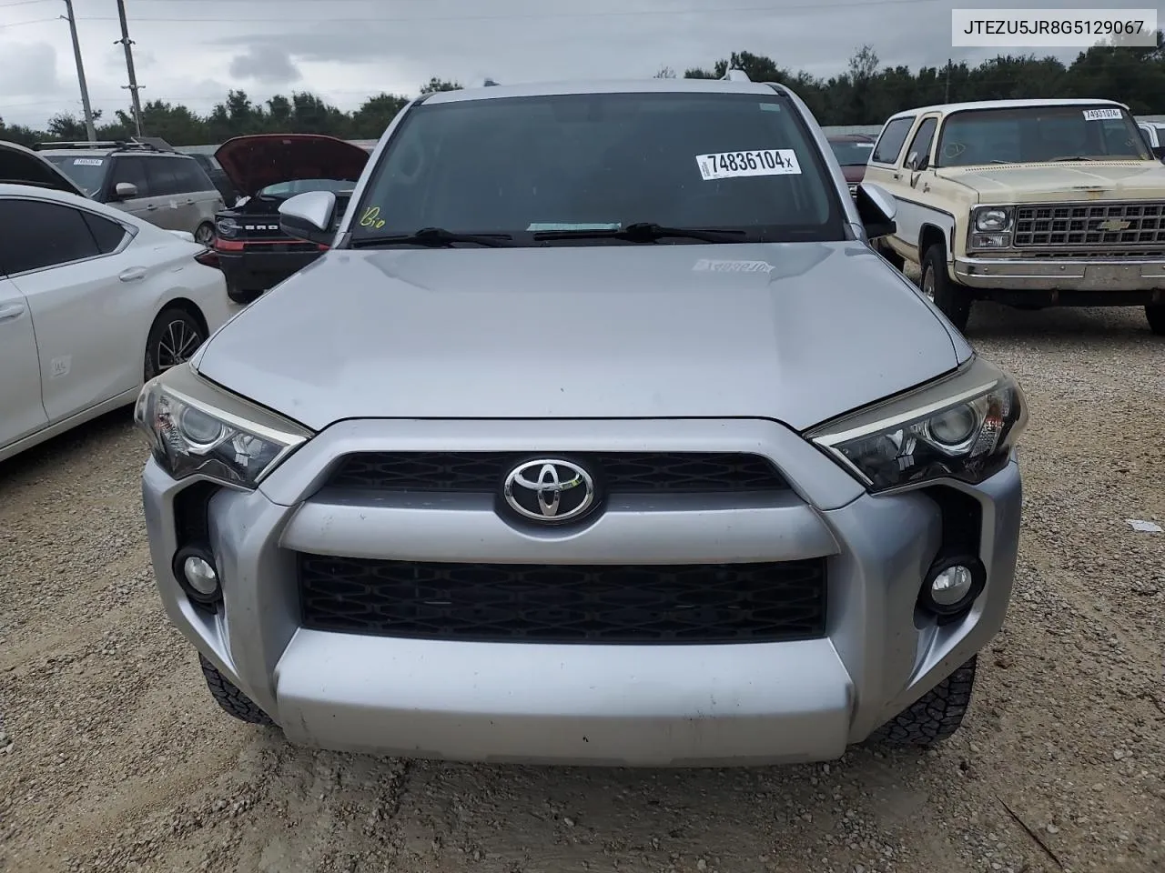 2016 Toyota 4Runner Sr5 VIN: JTEZU5JR8G5129067 Lot: 74836104