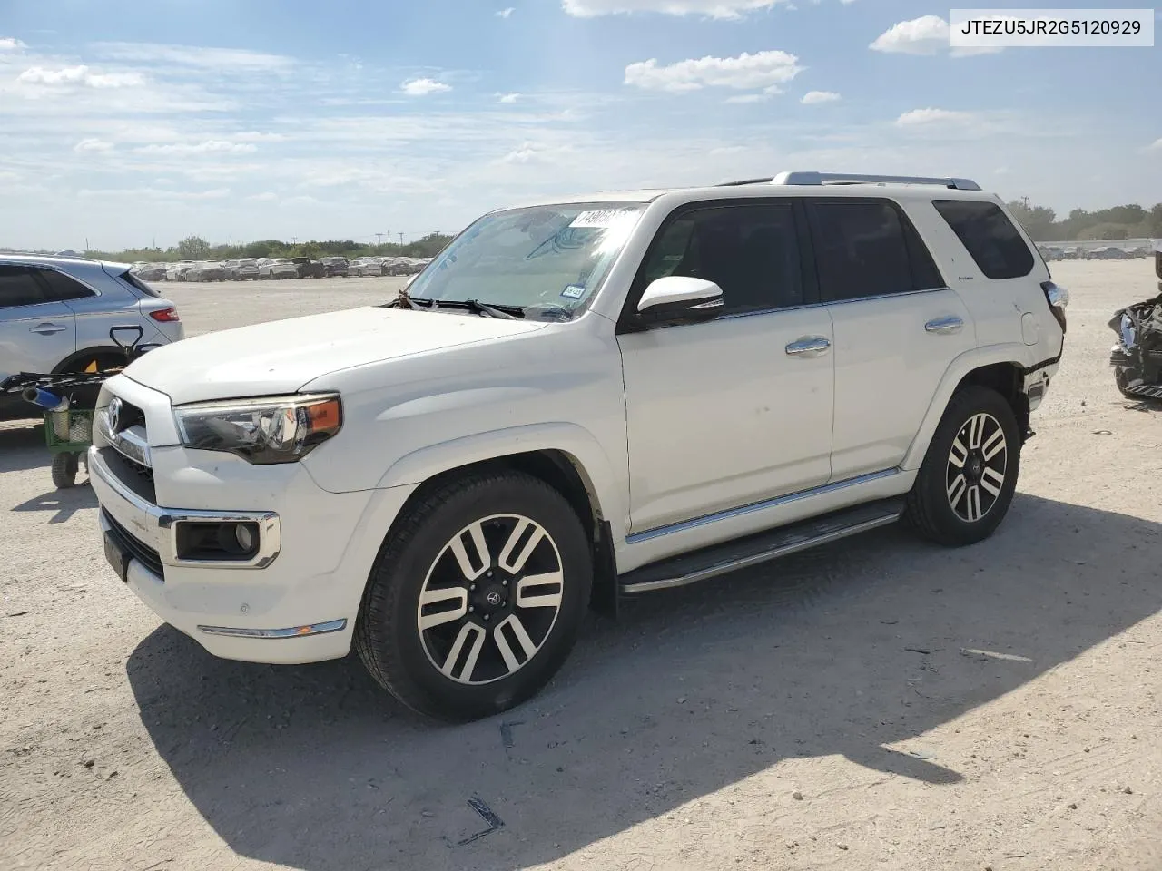 2016 Toyota 4Runner Sr5 VIN: JTEZU5JR2G5120929 Lot: 74905034