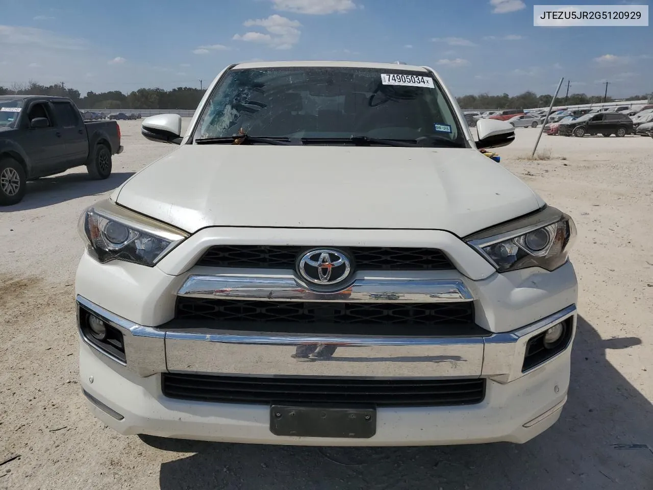 2016 Toyota 4Runner Sr5 VIN: JTEZU5JR2G5120929 Lot: 74905034