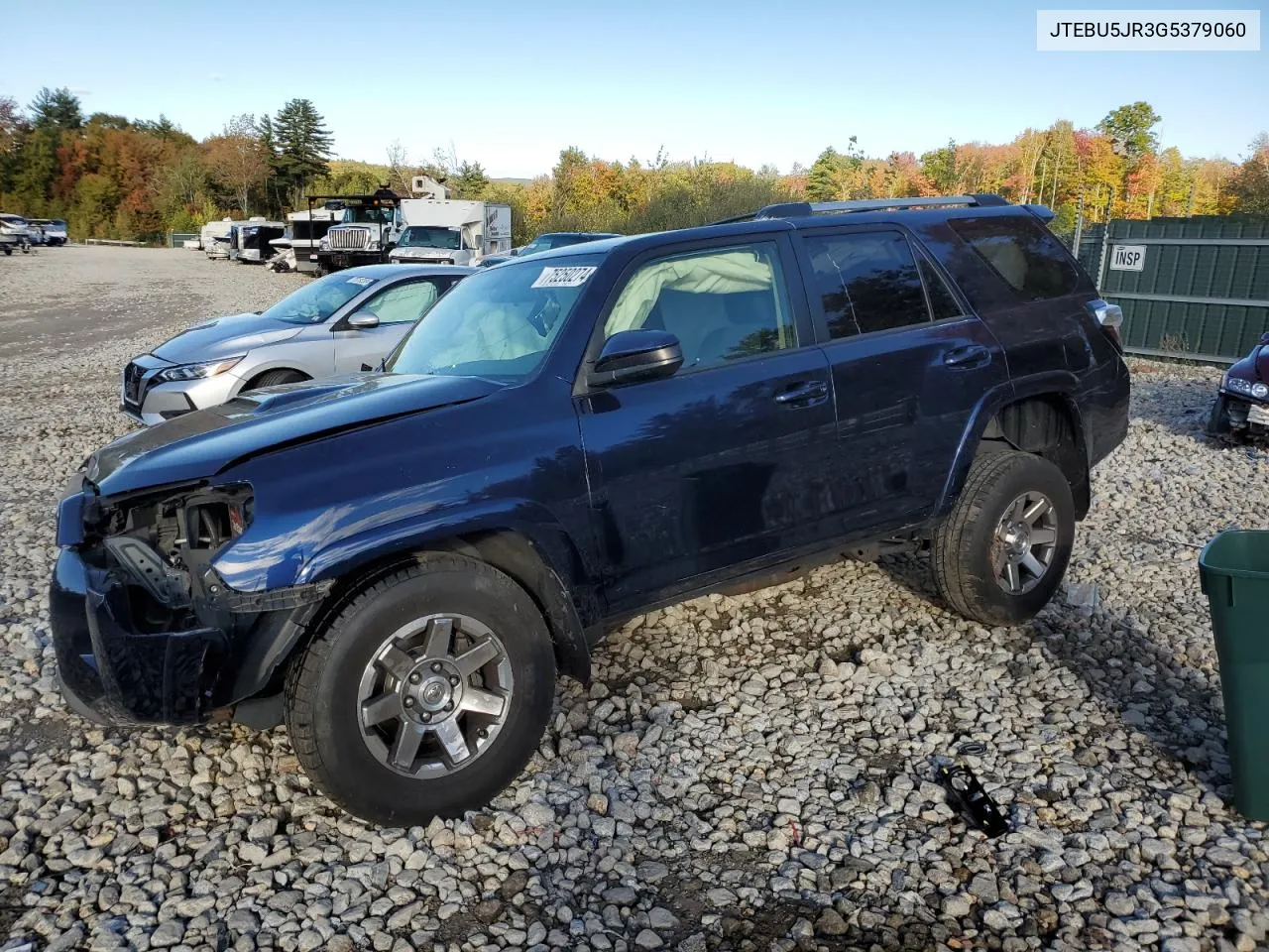 2016 Toyota 4Runner Sr5/Sr5 Premium VIN: JTEBU5JR3G5379060 Lot: 75250274