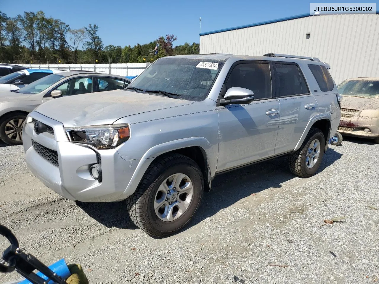 2016 Toyota 4Runner Sr5/Sr5 Premium VIN: JTEBU5JR1G5300002 Lot: 75391624