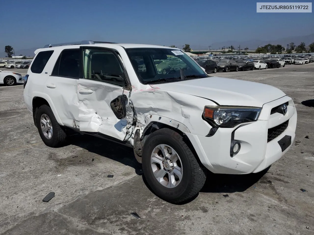 2016 Toyota 4Runner Sr5 VIN: JTEZU5JR8G5119722 Lot: 75692454