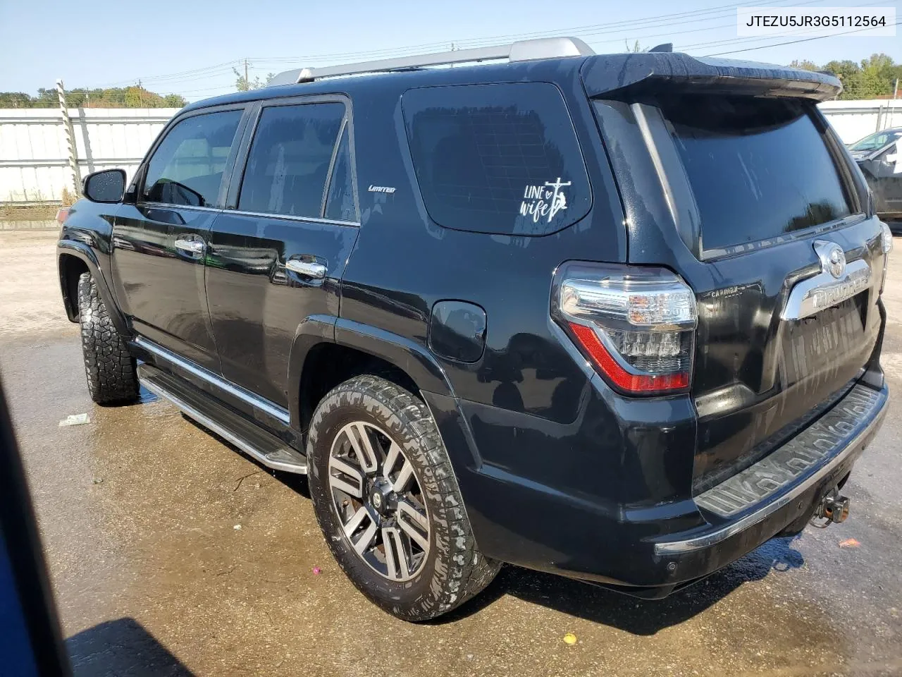 2016 Toyota 4Runner Sr5 VIN: JTEZU5JR3G5112564 Lot: 75838224