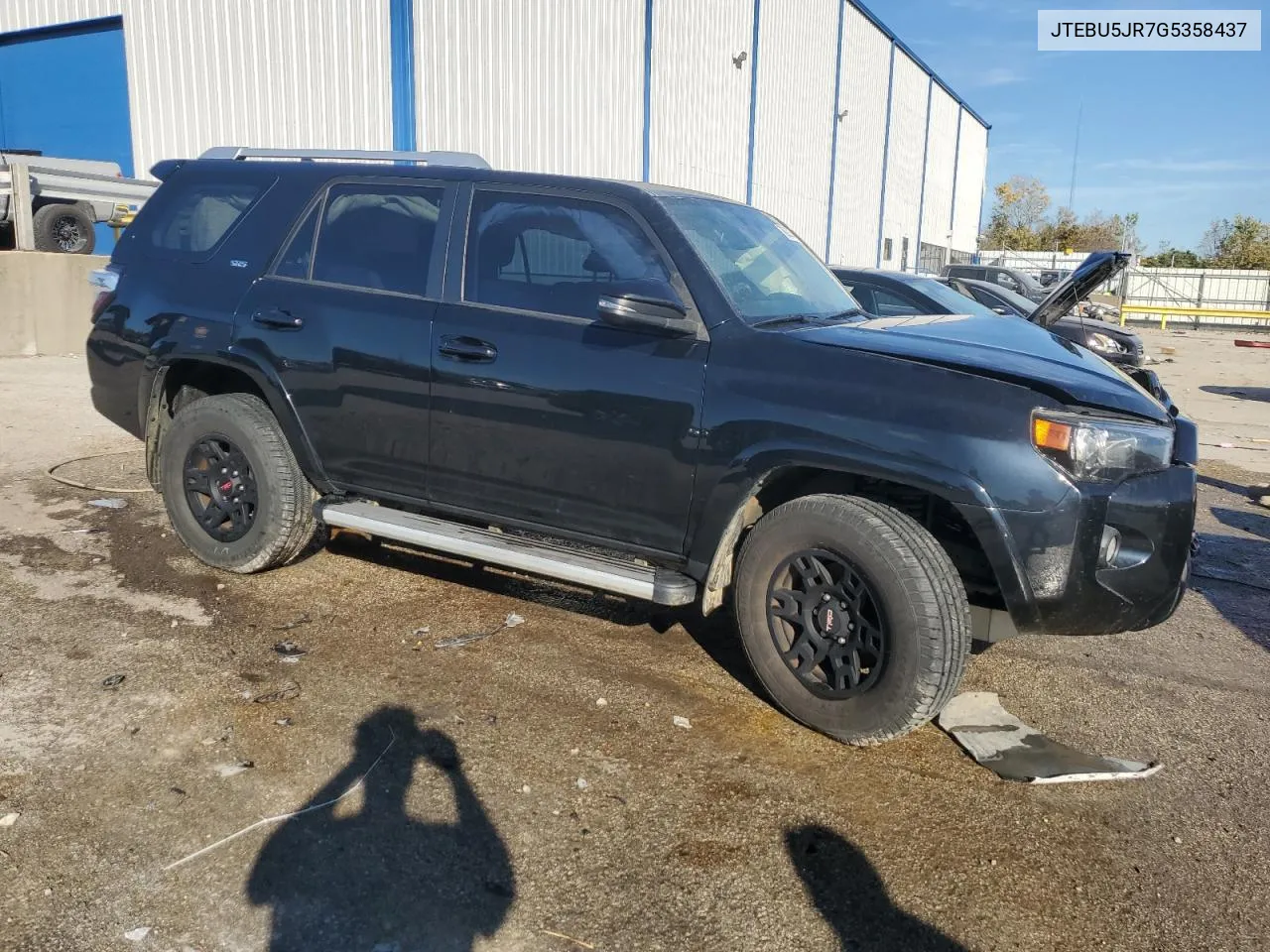 2016 Toyota 4Runner Sr5/Sr5 Premium VIN: JTEBU5JR7G5358437 Lot: 76029104