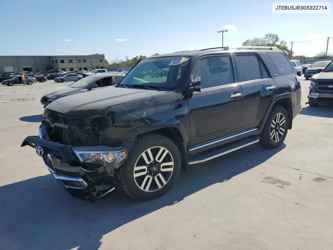 2016 Toyota 4Runner Sr5/Sr5 Premium VIN: JTEBU5JR3G5322714 Lot: 76330484