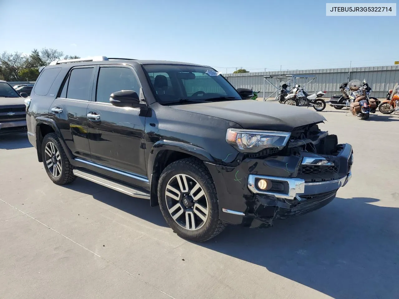 2016 Toyota 4Runner Sr5/Sr5 Premium VIN: JTEBU5JR3G5322714 Lot: 76330484