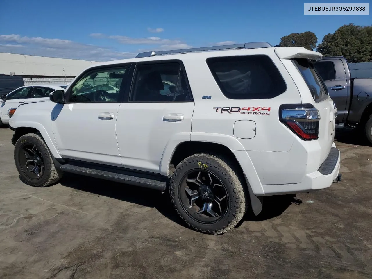 2016 Toyota 4Runner Sr5/Sr5 Premium VIN: JTEBU5JR3G5299838 Lot: 76838824