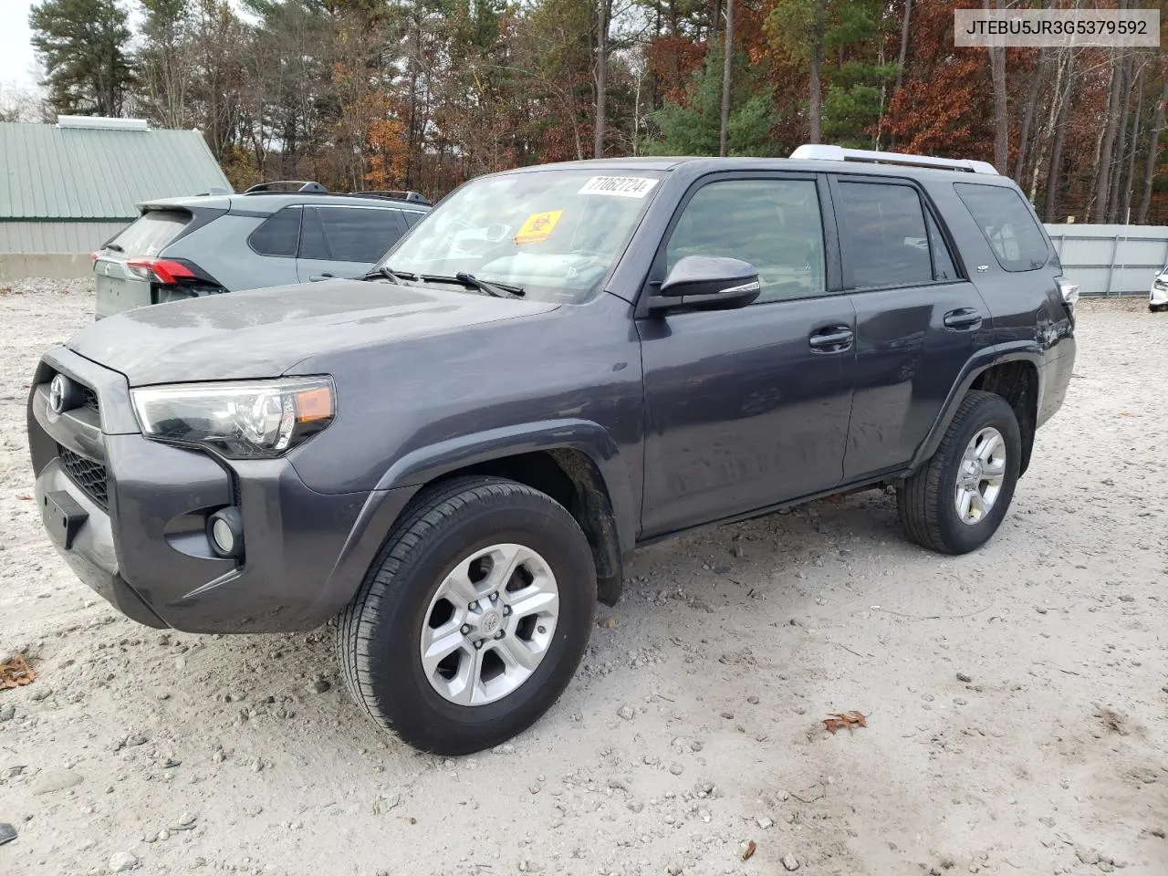 2016 Toyota 4Runner Sr5/Sr5 Premium VIN: JTEBU5JR3G5379592 Lot: 77062724