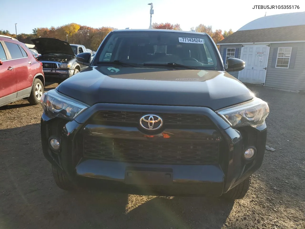 2016 Toyota 4Runner Sr5/Sr5 Premium VIN: JTEBU5JR1G5355176 Lot: 77143424