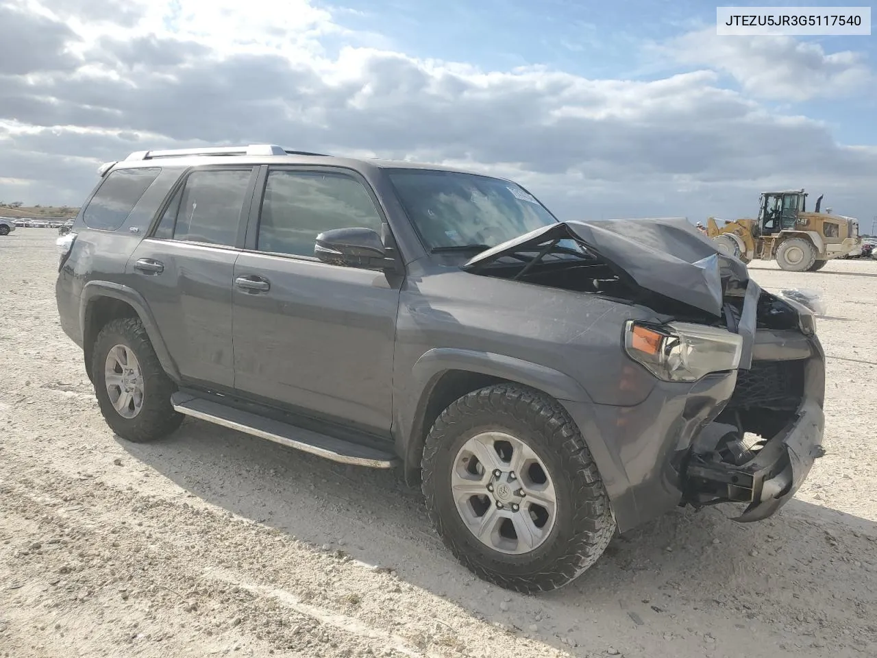 2016 Toyota 4Runner Sr5 VIN: JTEZU5JR3G5117540 Lot: 77474734