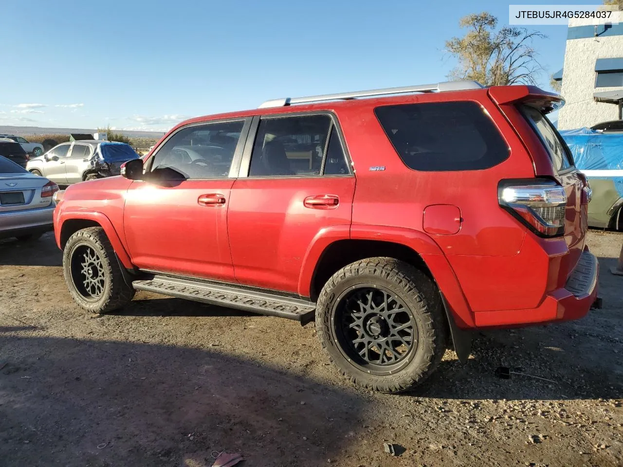 2016 Toyota 4Runner Sr5/Sr5 Premium VIN: JTEBU5JR4G5284037 Lot: 77644624