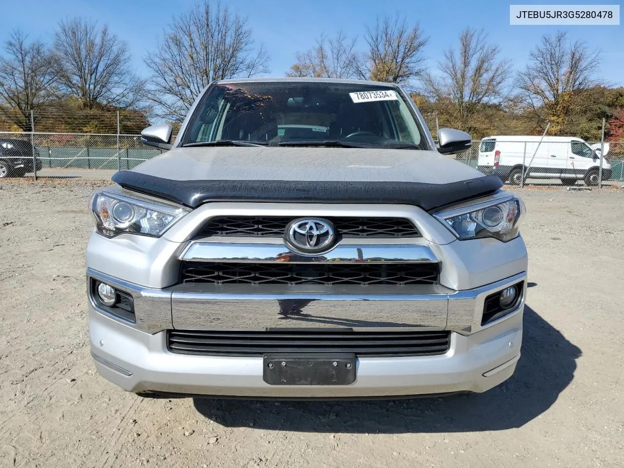 2016 Toyota 4Runner Sr5/Sr5 Premium VIN: JTEBU5JR3G5280478 Lot: 78073534