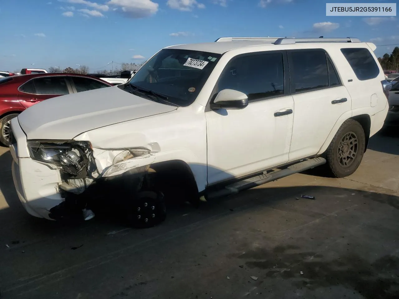 2016 Toyota 4Runner Sr5/Sr5 Premium VIN: JTEBU5JR2G5391166 Lot: 78273734