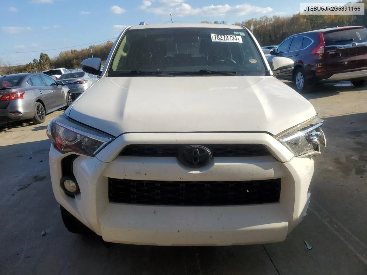 2016 Toyota 4Runner Sr5/Sr5 Premium VIN: JTEBU5JR2G5391166 Lot: 78273734