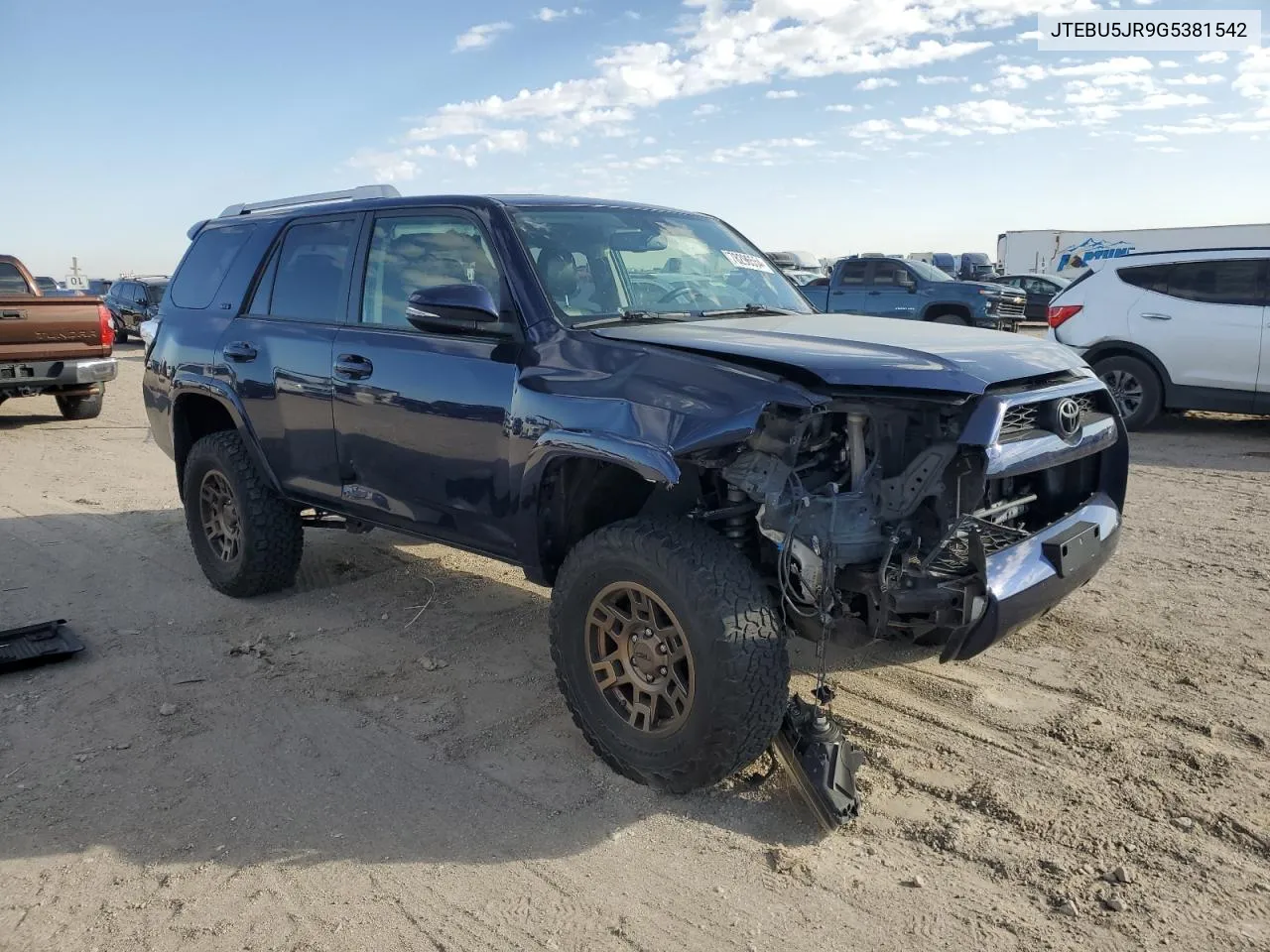 2016 Toyota 4Runner Sr5/Sr5 Premium VIN: JTEBU5JR9G5381542 Lot: 78296554