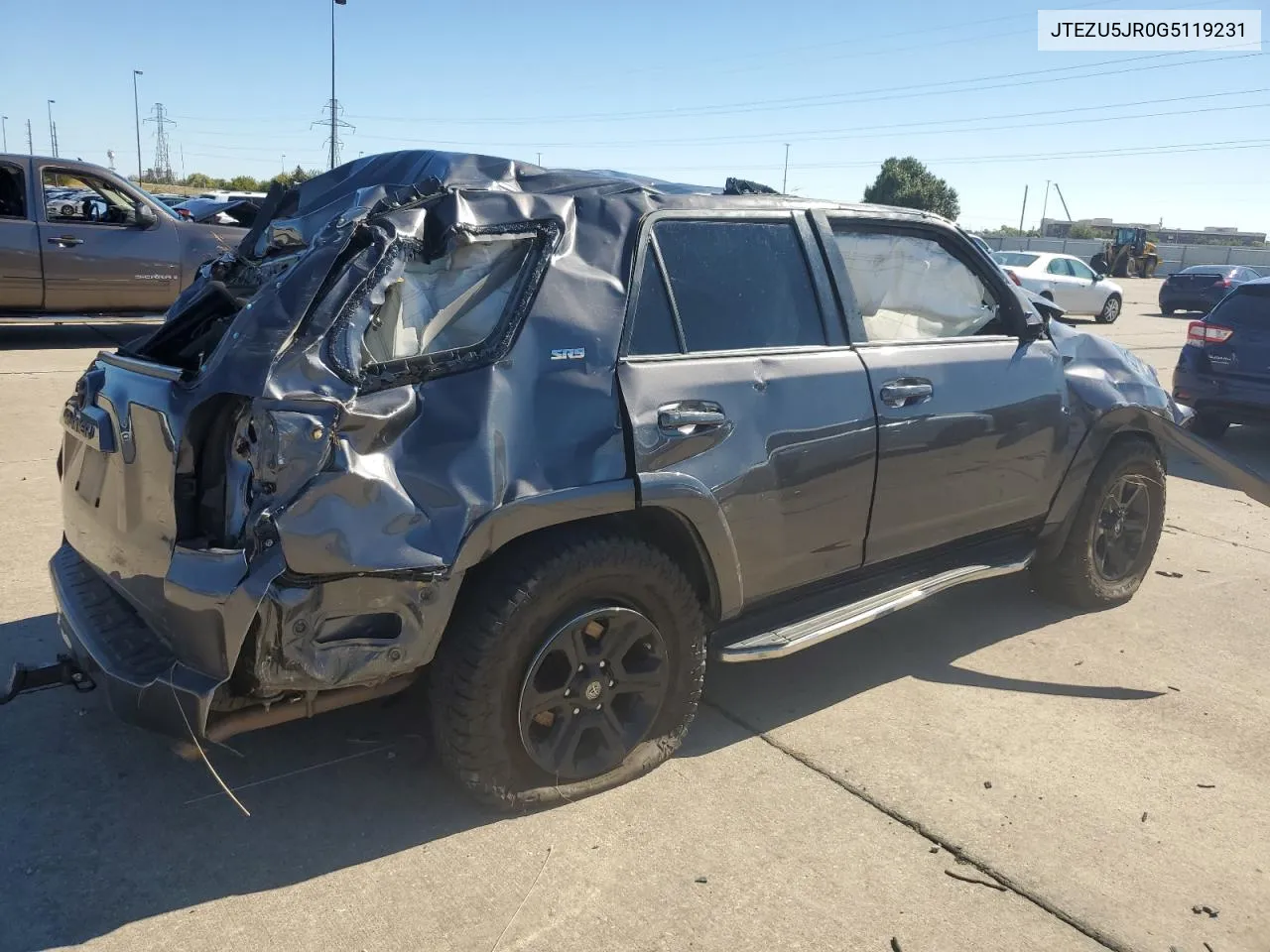 2016 Toyota 4Runner Sr5 VIN: JTEZU5JR0G5119231 Lot: 78581824