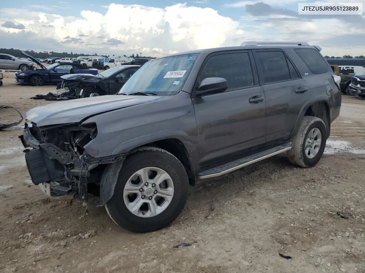 2016 Toyota 4Runner Sr5 VIN: JTEZU5JR9G5123889 Lot: 78819904