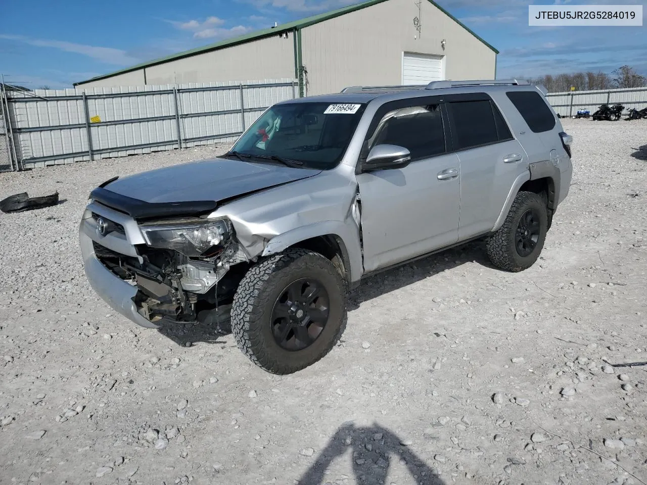 2016 Toyota 4Runner Sr5/Sr5 Premium VIN: JTEBU5JR2G5284019 Lot: 79166494