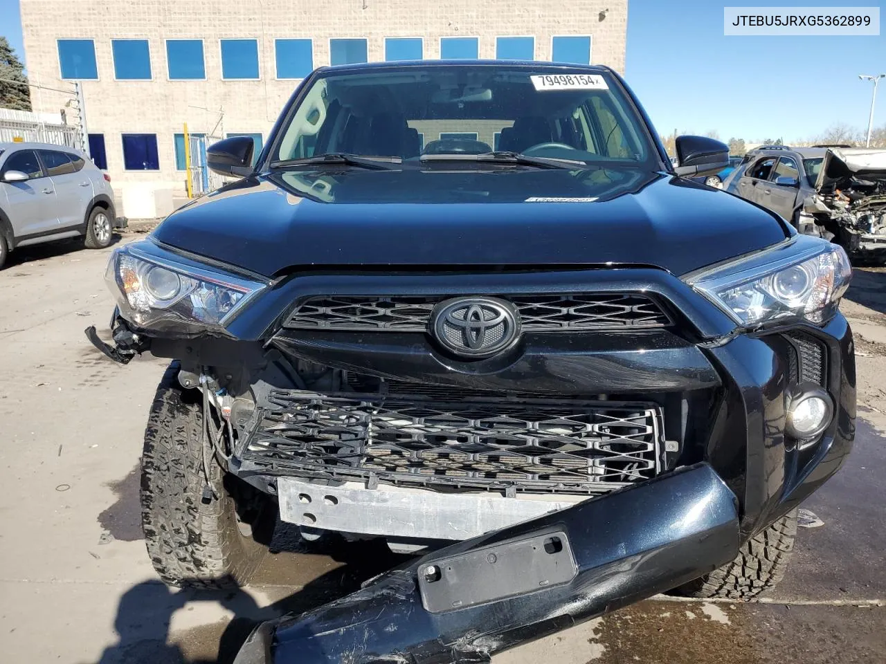 2016 Toyota 4Runner Sr5/Sr5 Premium VIN: JTEBU5JRXG5362899 Lot: 79498154