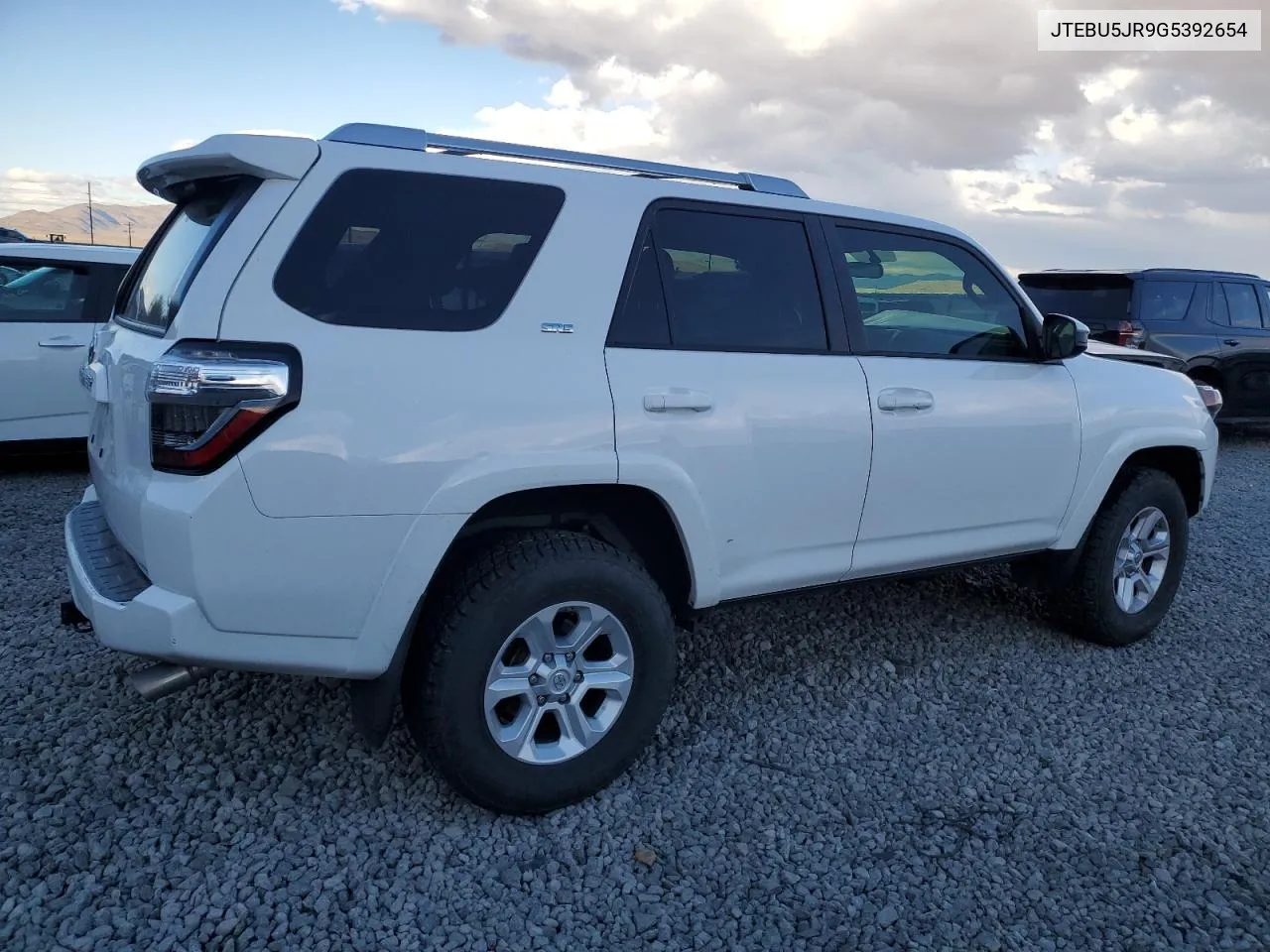 2016 Toyota 4Runner Sr5/Sr5 Premium VIN: JTEBU5JR9G5392654 Lot: 79518614