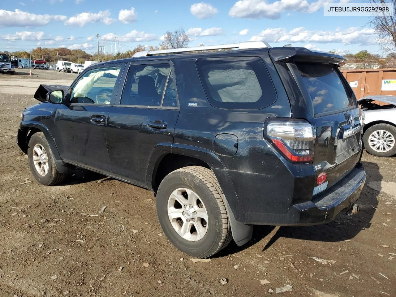 2016 Toyota 4Runner Sr5/Sr5 Premium VIN: JTEBU5JR9G5292988 Lot: 80192854