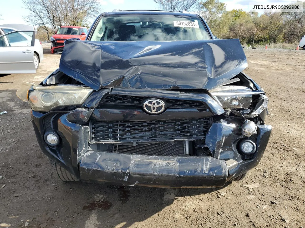 2016 Toyota 4Runner Sr5/Sr5 Premium VIN: JTEBU5JR9G5292988 Lot: 80192854