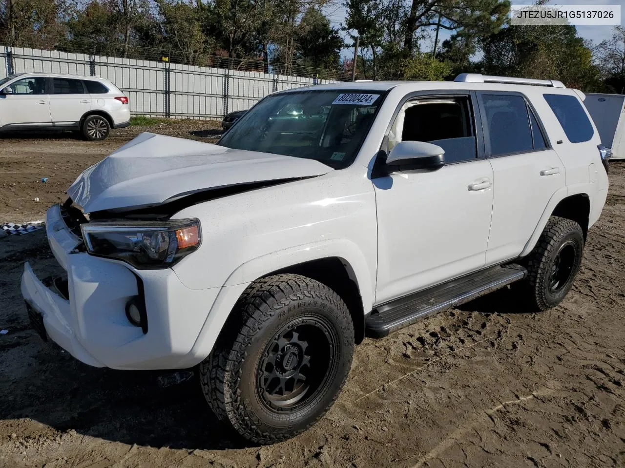 2016 Toyota 4Runner Sr5 VIN: JTEZU5JR1G5137026 Lot: 80200424