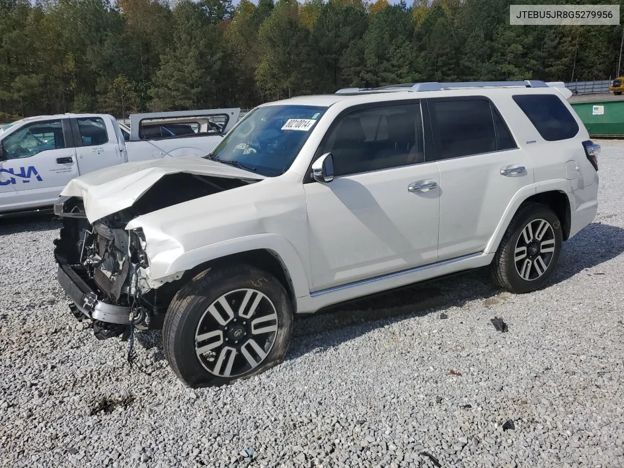 2016 Toyota 4Runner Sr5/Sr5 Premium VIN: JTEBU5JR8G5279956 Lot: 80210014