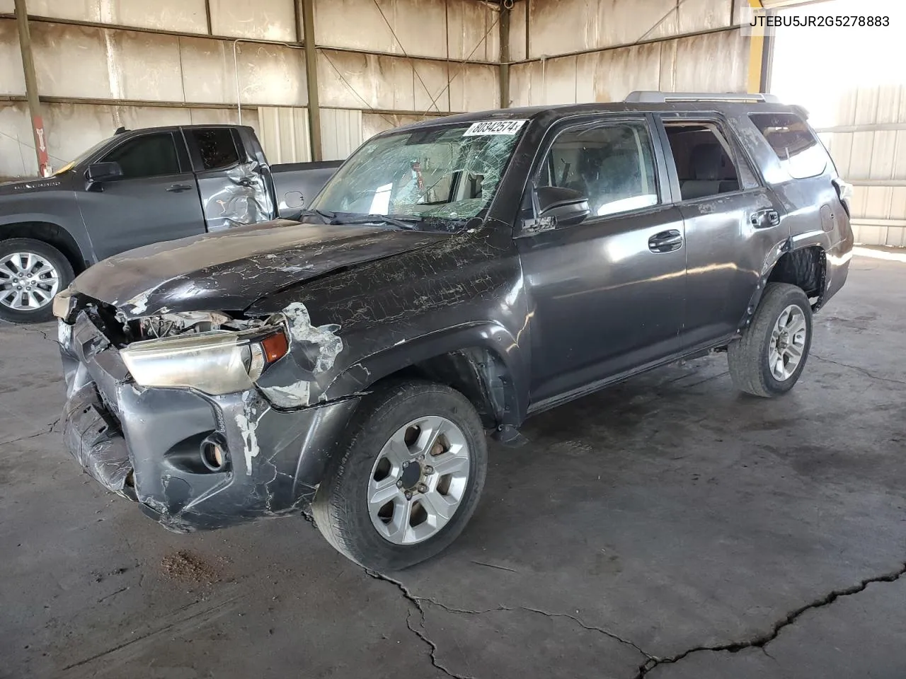 2016 Toyota 4Runner Sr5/Sr5 Premium VIN: JTEBU5JR2G5278883 Lot: 80342574