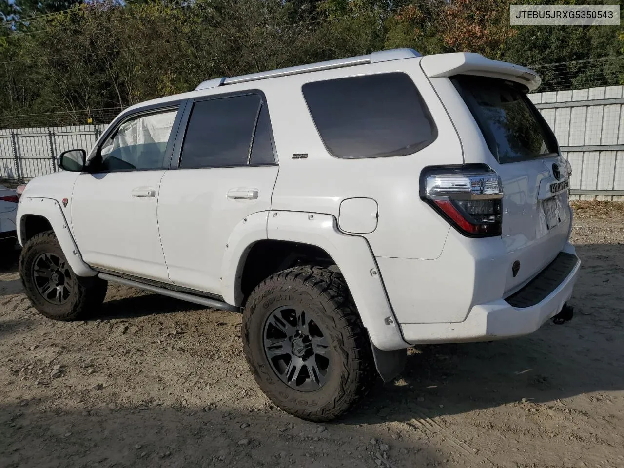 2016 Toyota 4Runner Sr5/Sr5 Premium VIN: JTEBU5JRXG5350543 Lot: 80344704