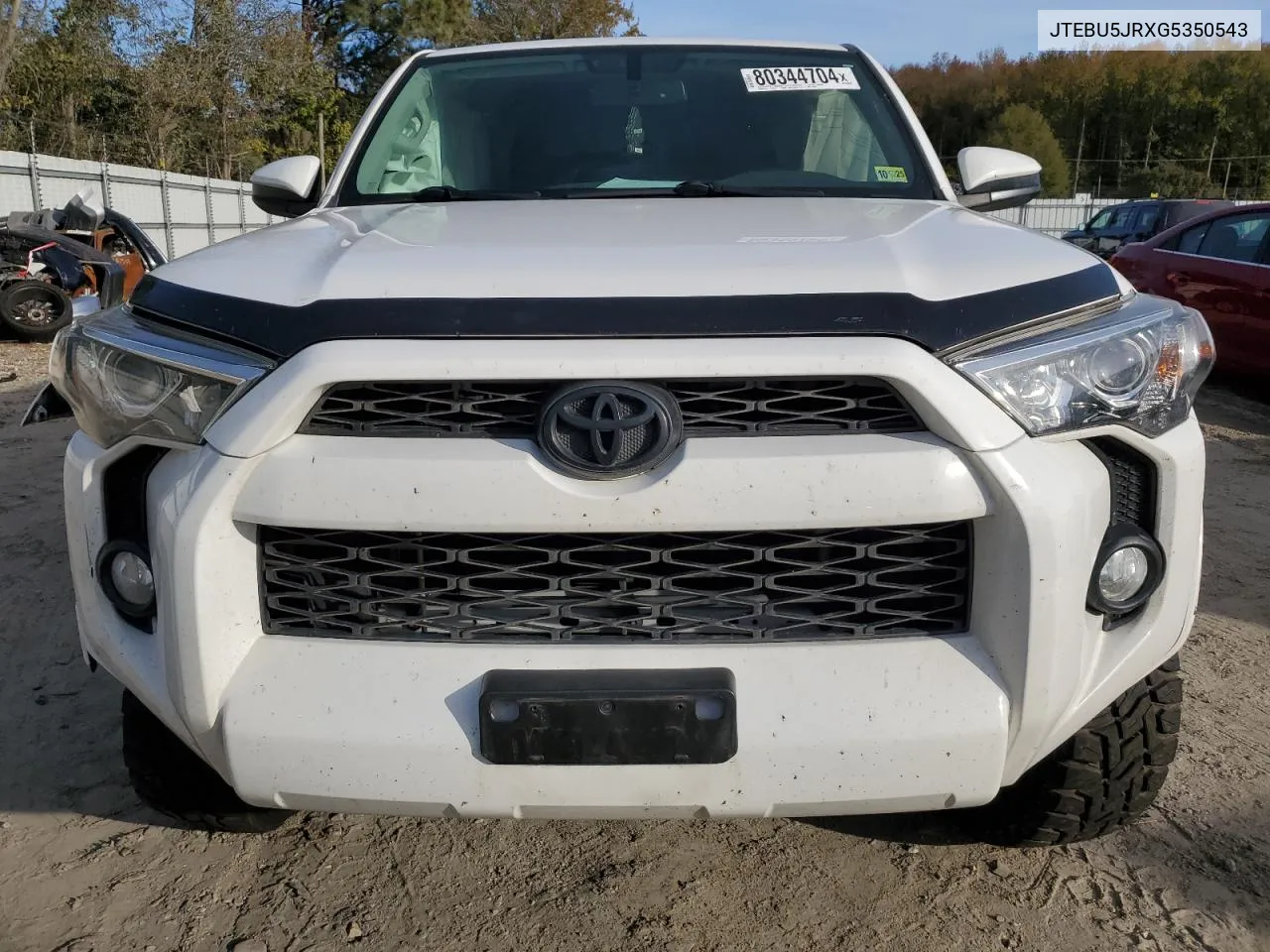 2016 Toyota 4Runner Sr5/Sr5 Premium VIN: JTEBU5JRXG5350543 Lot: 80344704