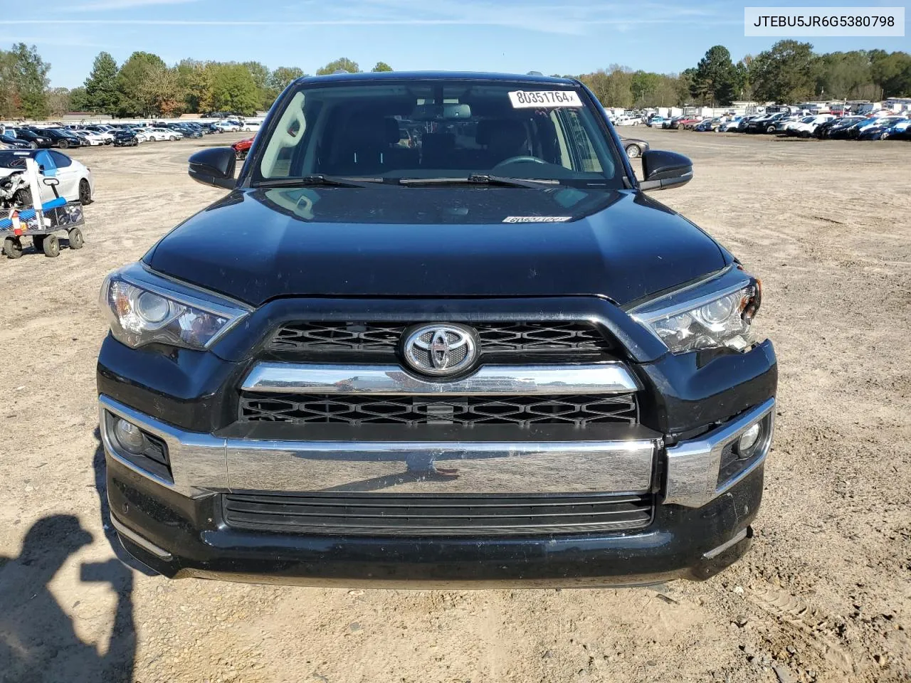 2016 Toyota 4Runner Sr5/Sr5 Premium VIN: JTEBU5JR6G5380798 Lot: 80351764