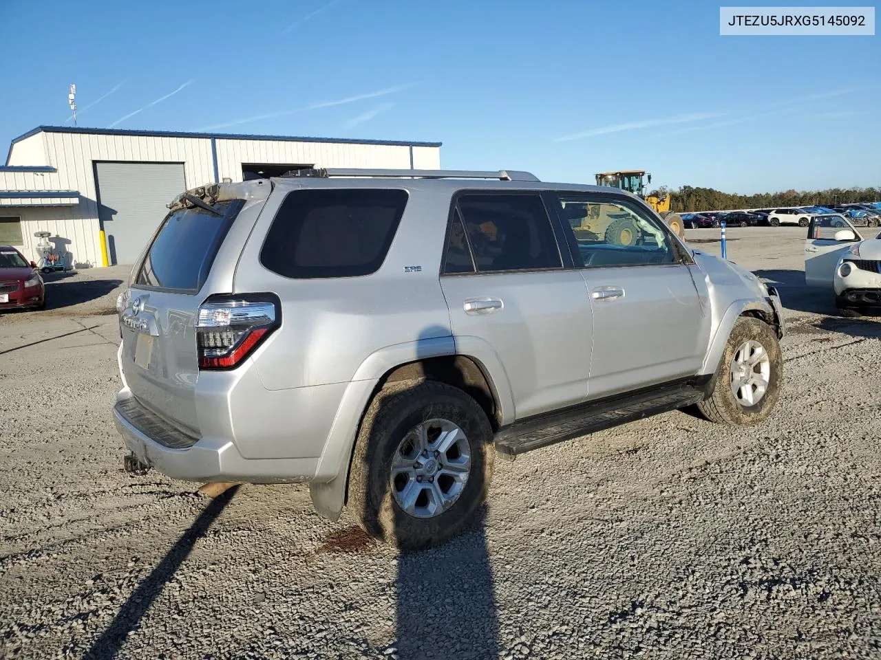 2016 Toyota 4Runner Sr5 VIN: JTEZU5JRXG5145092 Lot: 80416704