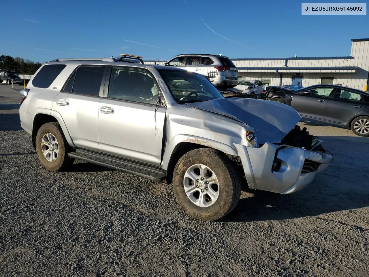 2016 Toyota 4Runner Sr5 VIN: JTEZU5JRXG5145092 Lot: 80416704