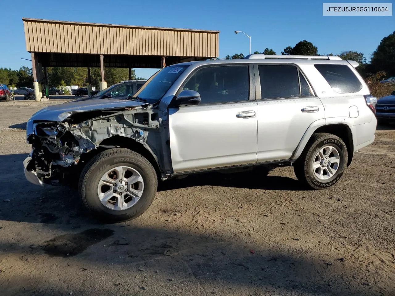 2016 Toyota 4Runner Sr5 VIN: JTEZU5JR5G5110654 Lot: 80516954