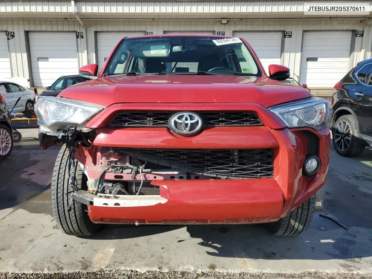 2016 Toyota 4Runner Sr5/Sr5 Premium VIN: JTEBU5JR2G5370611 Lot: 80594724